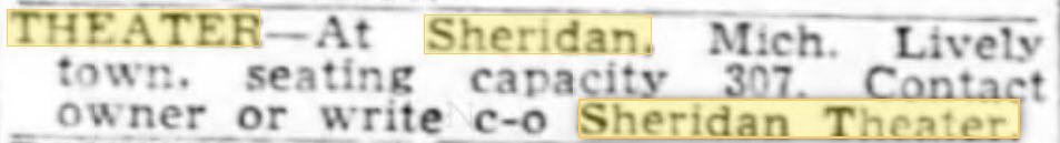 Gould Theater - Oct 24 1948 For Sale (newer photo)
